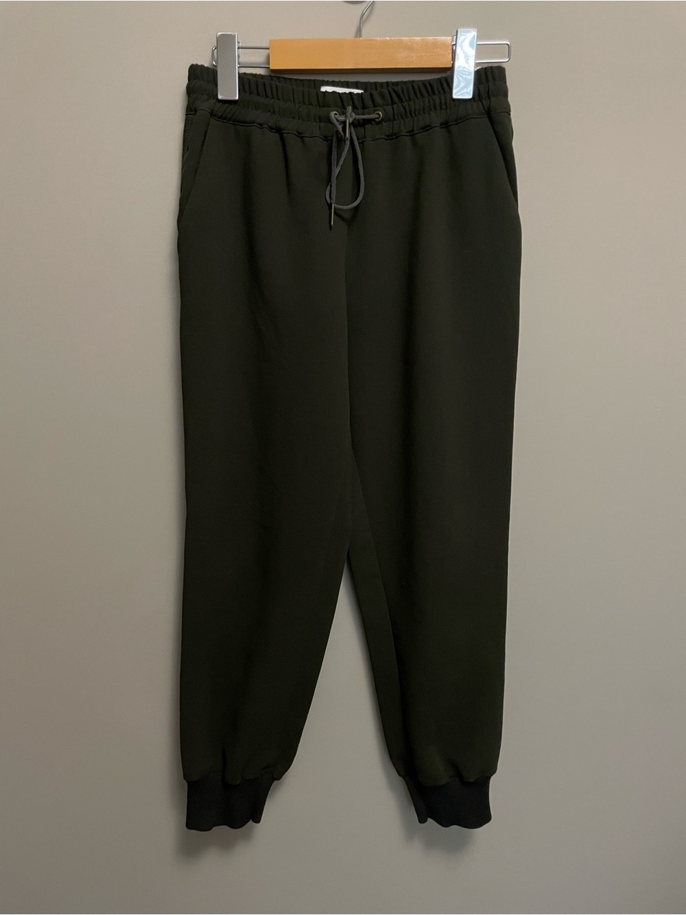 Wilfred Olive Drawstring Cropped Jogger Buffon Ankle Pants Women’s XXS
